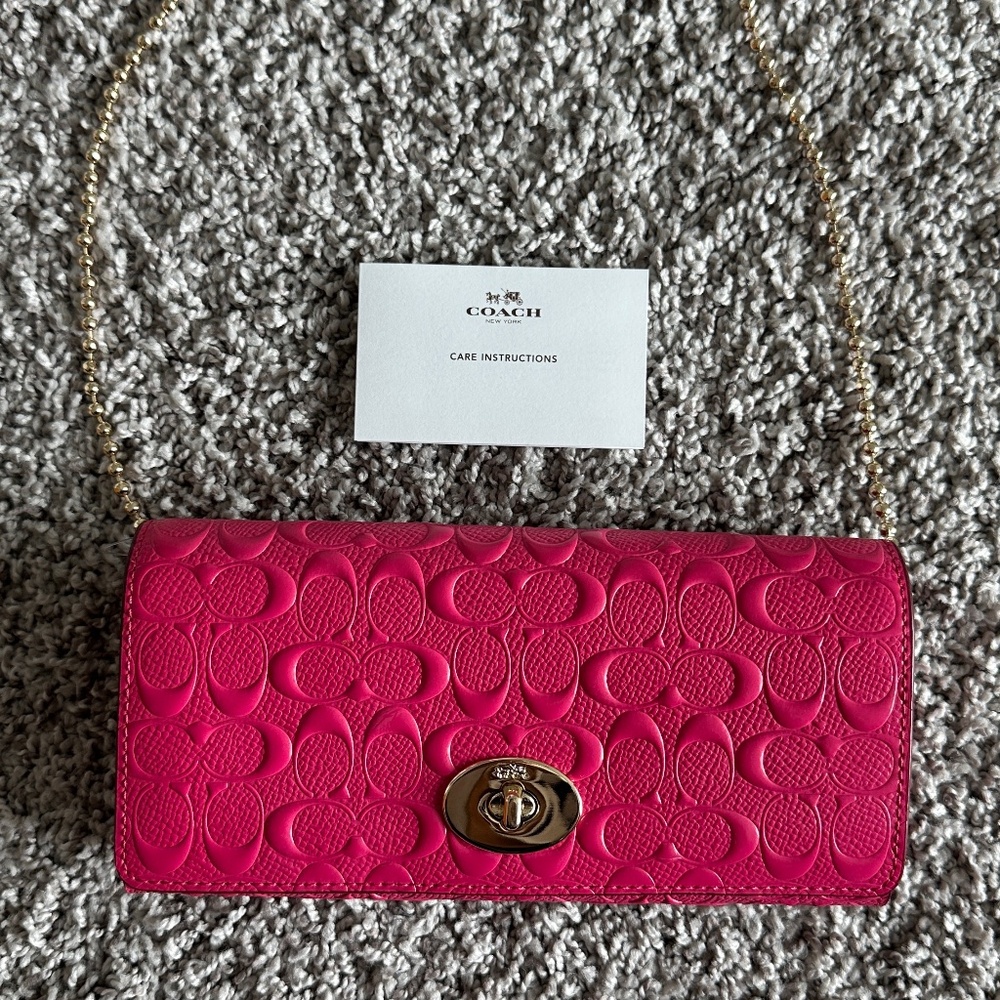 Coach long wallet crossbag